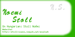 noemi stoll business card